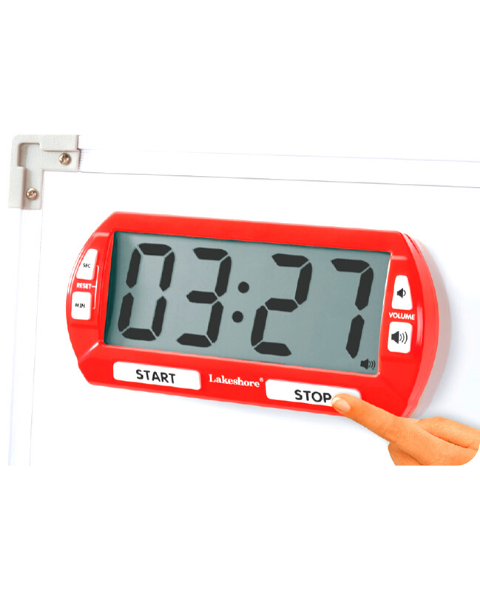Lakeshore Learning - ⏰😍 Our Giant Classroom Timer is big enough to read  and loud enough to hear—from across the room! Mount it to a wall, set it on  a table or