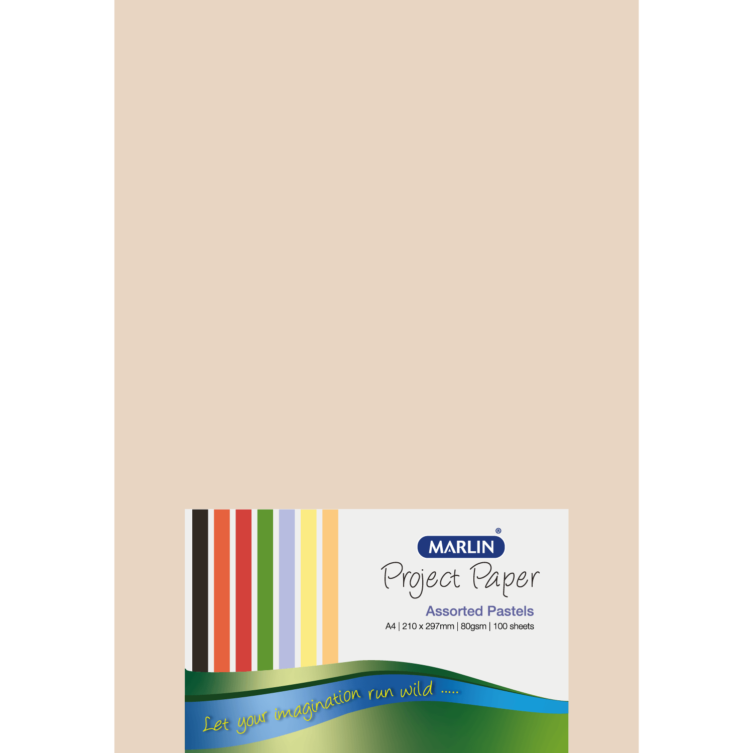 Marlin Paper A4 80gsm 100’s Pastel Assorted