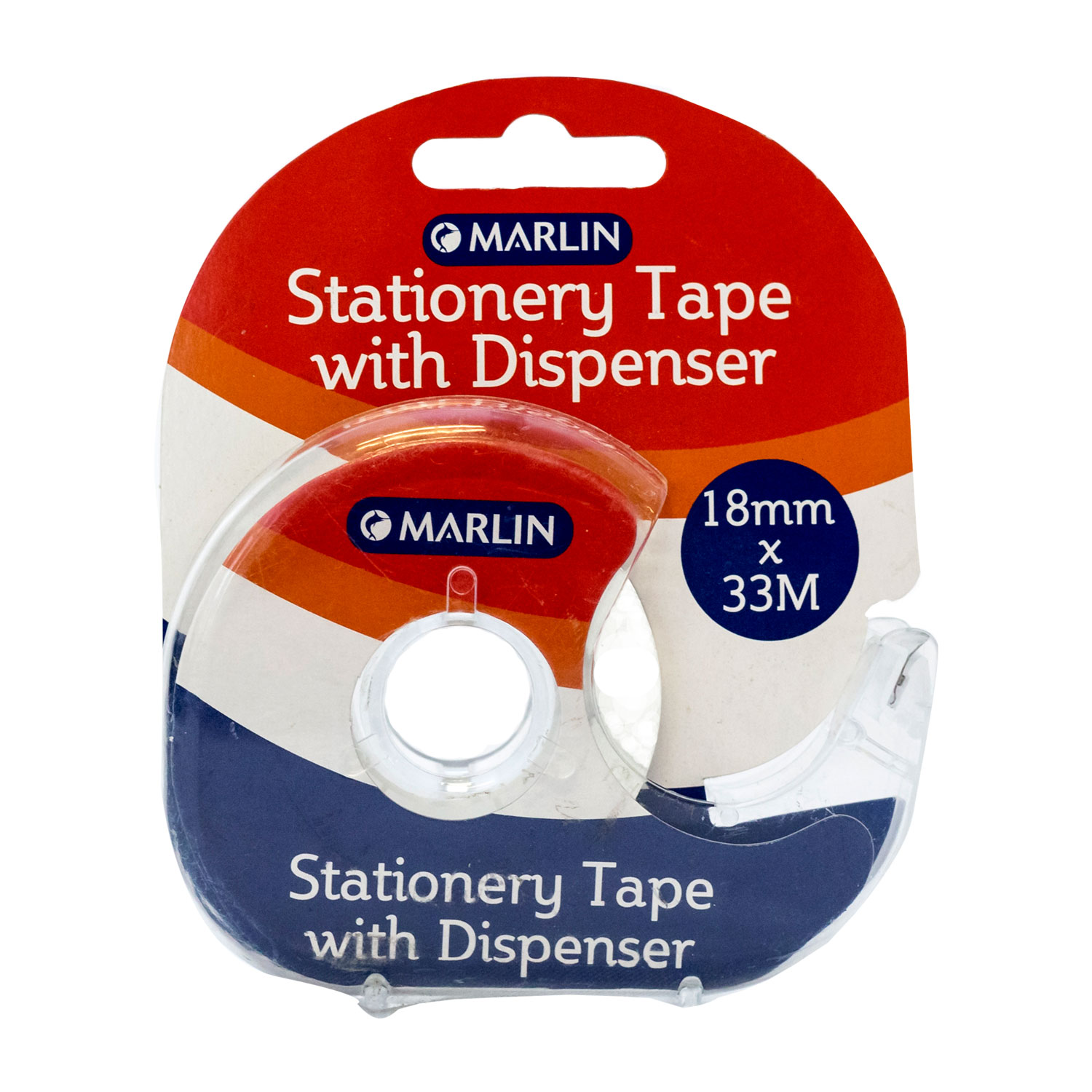 Marlin Snail Tape With Dispenser Crystal Clear