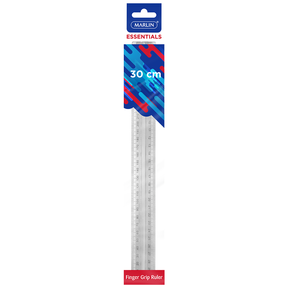 Marlin Finger Grip Ruler 30cm