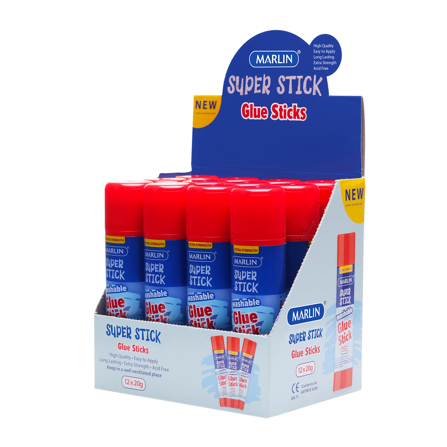 Marlin Glue Stick 20g 12's