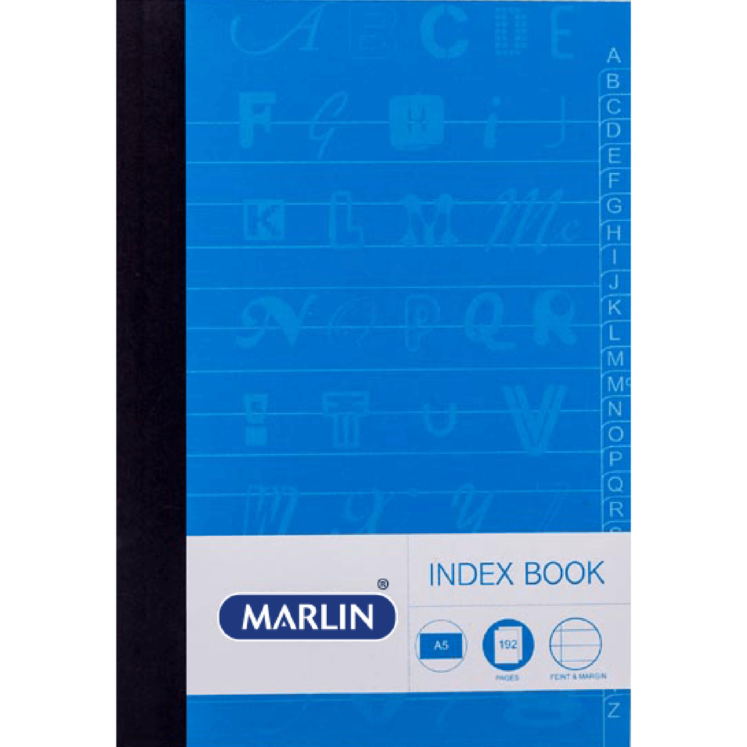 A5 192p Indexed A-Z Manuscript Book