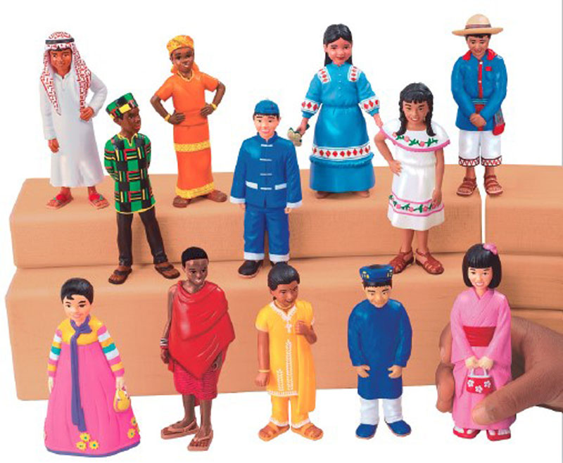 Kids Around The World Block Play People