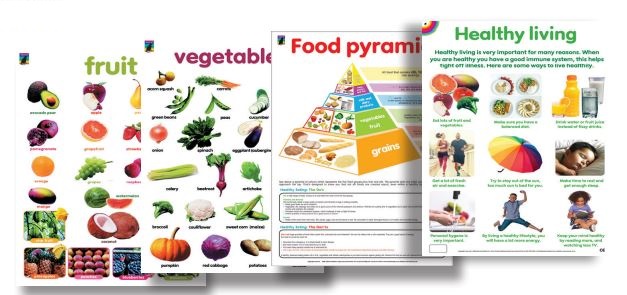 Healthy Eating Poster Pack - Set Of 4