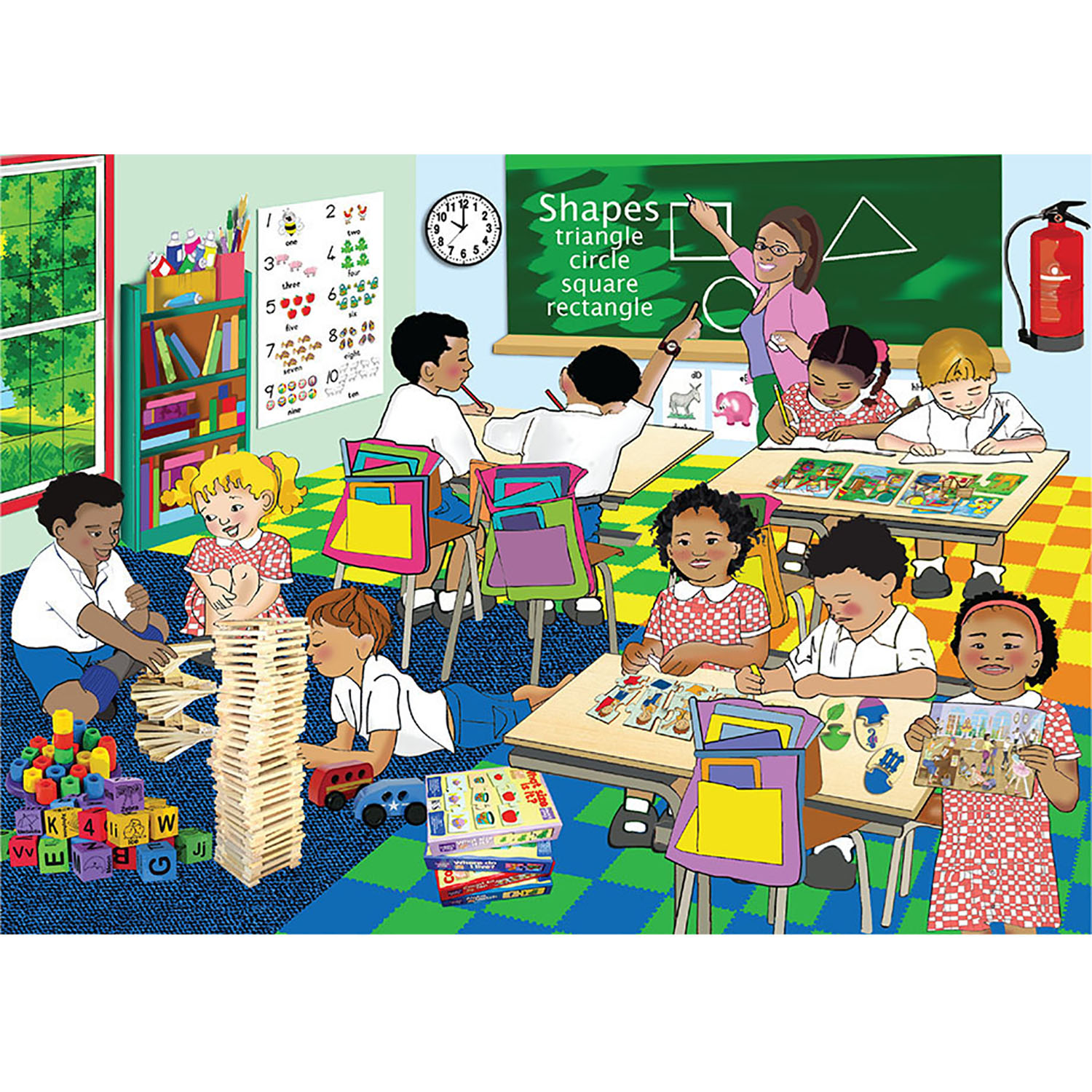 Classroom 50 Piece Puzzle (A4)