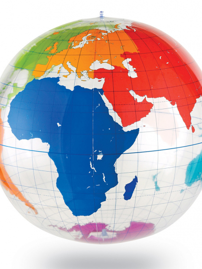 Inflatable World Globe