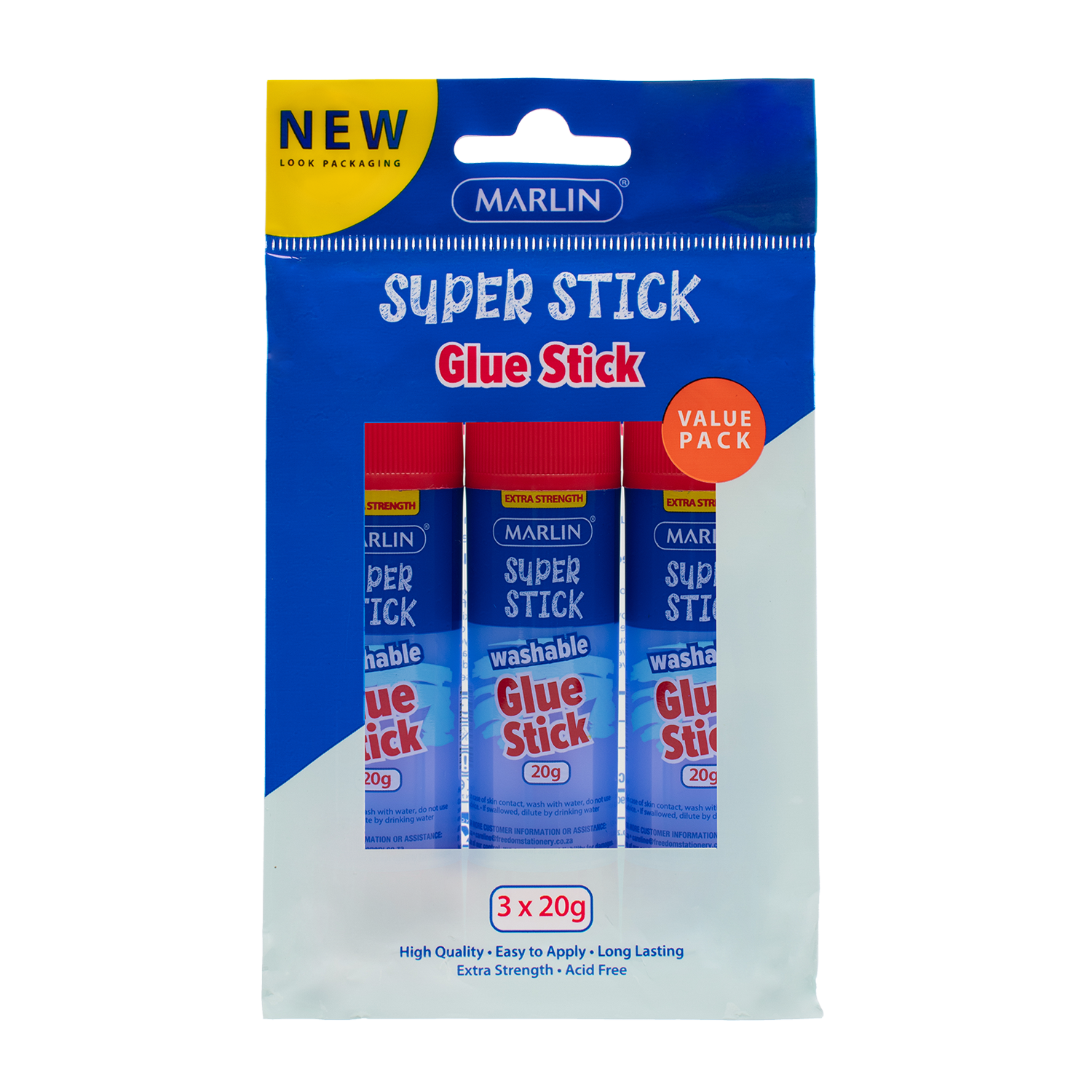Marlin Glue Stick 20g 3’s Value Pack