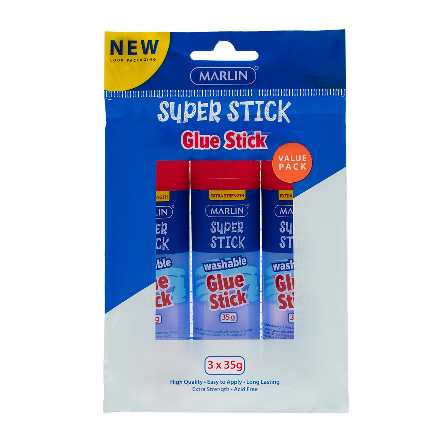 Marlin Glue Stick 35g 3's