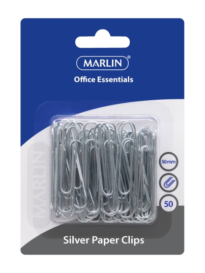 SM159-Marlin-Silver-paper-clips-50mm-50s-blister-card