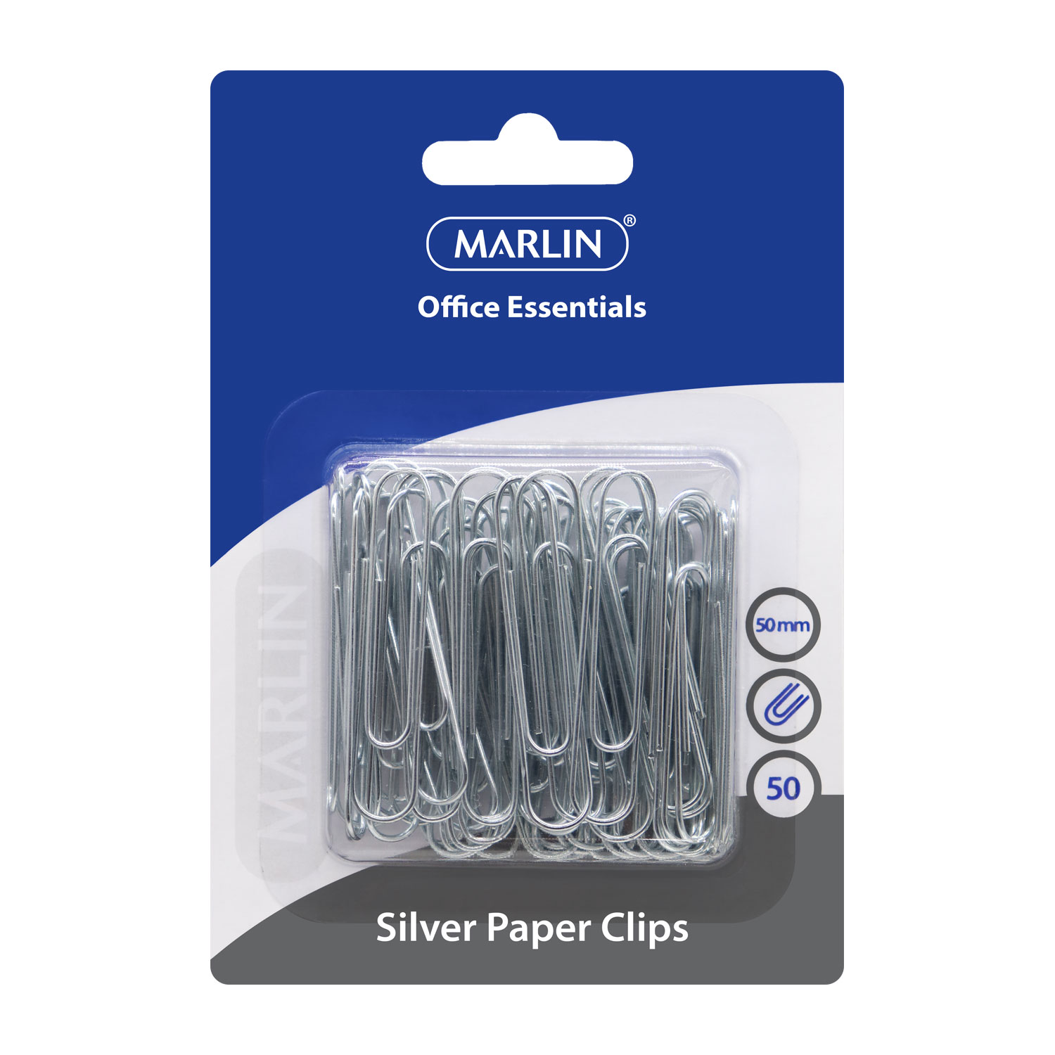Marlin Office Essentials Silver Paper Clips