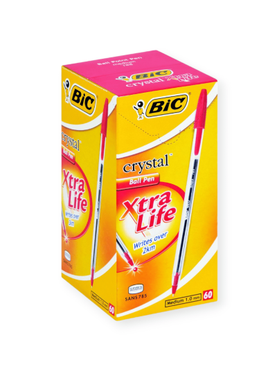bic-school-stationery-bic-crystal-medium-xtra-life-ballpoint-pens-red-box-of-60-31736419188825