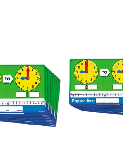 elapsed time write and wipe boards - set of 10