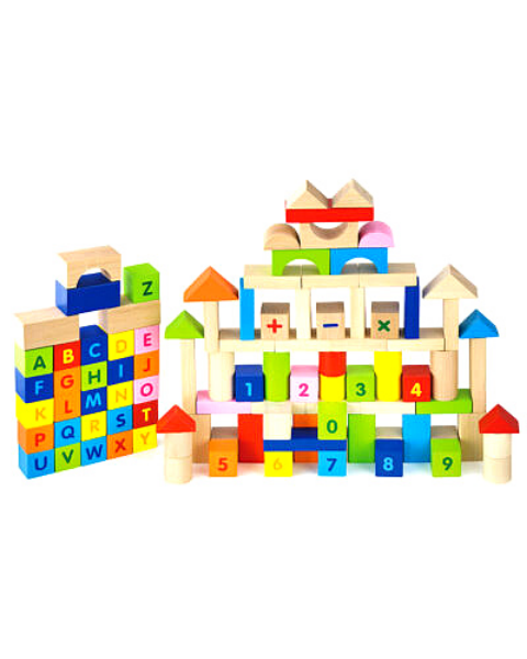 Alphabet And Number Block Set Of 100