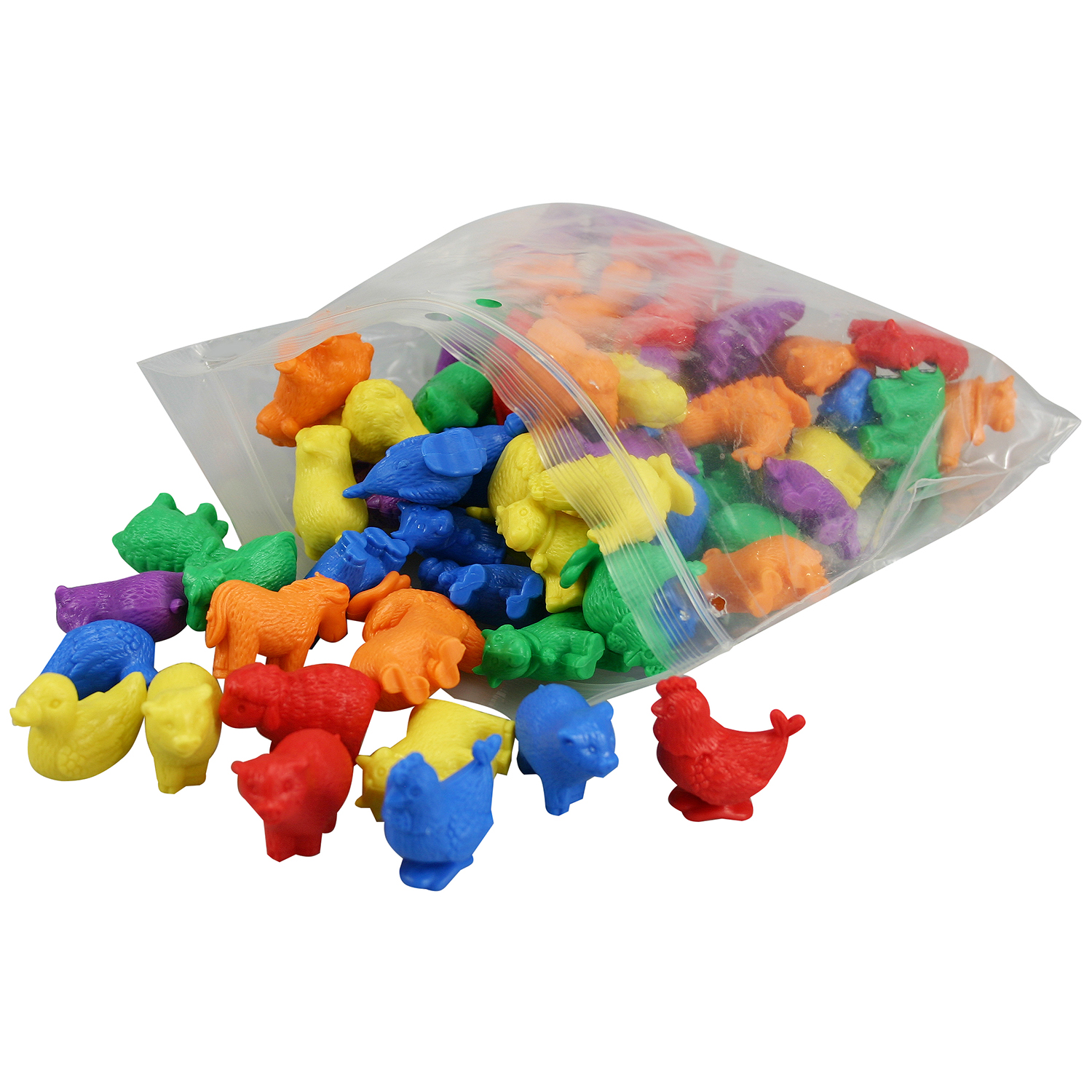 Farm Animal Counters - 72 Piece