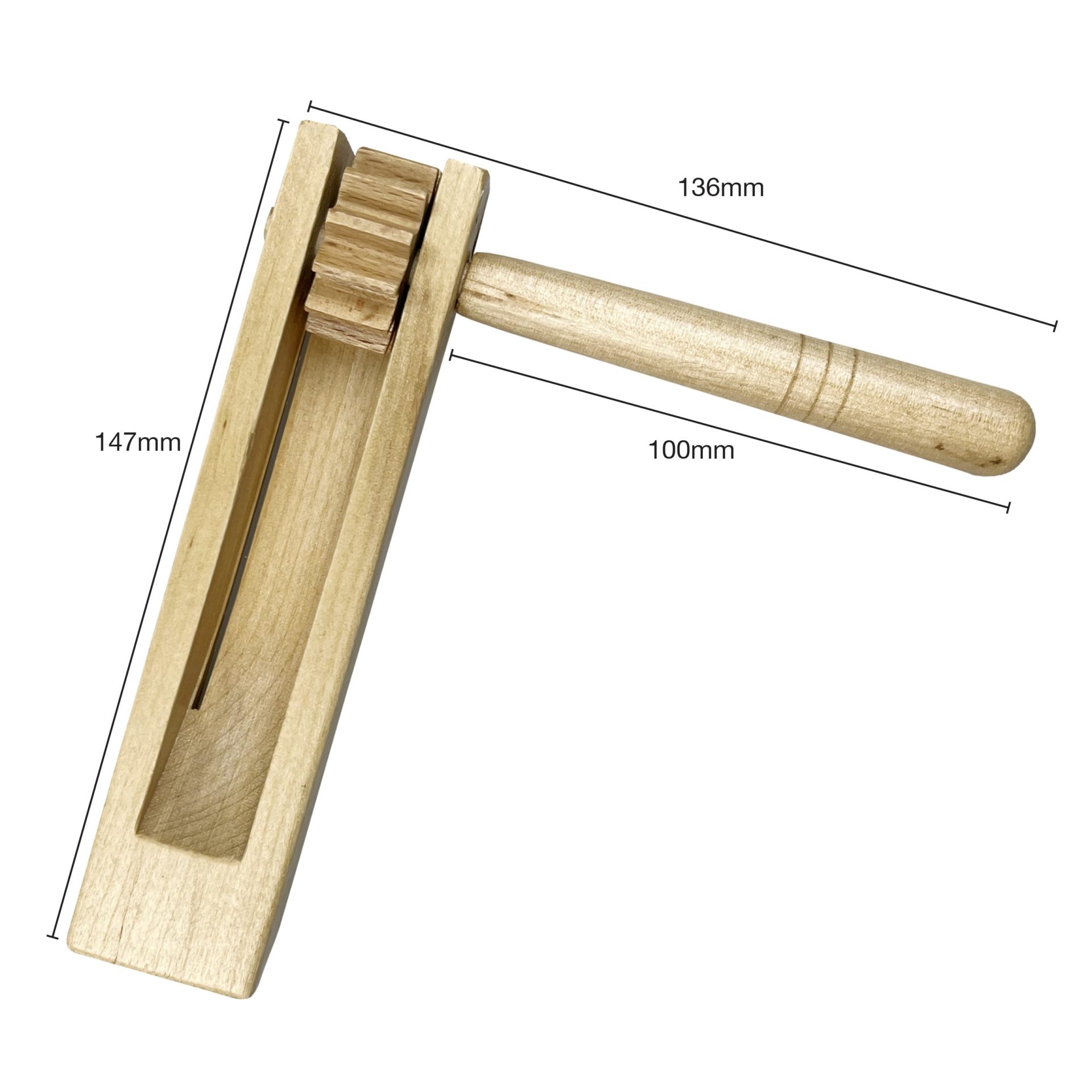 Matraca Rattle – Natural Wood