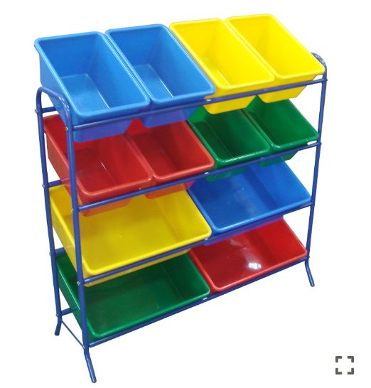 Steel Frame Storage Rack 12 Bin