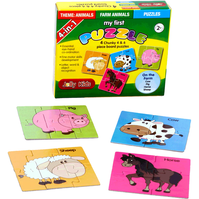 My First Puzzle 4 in 1 Farm Animal Set