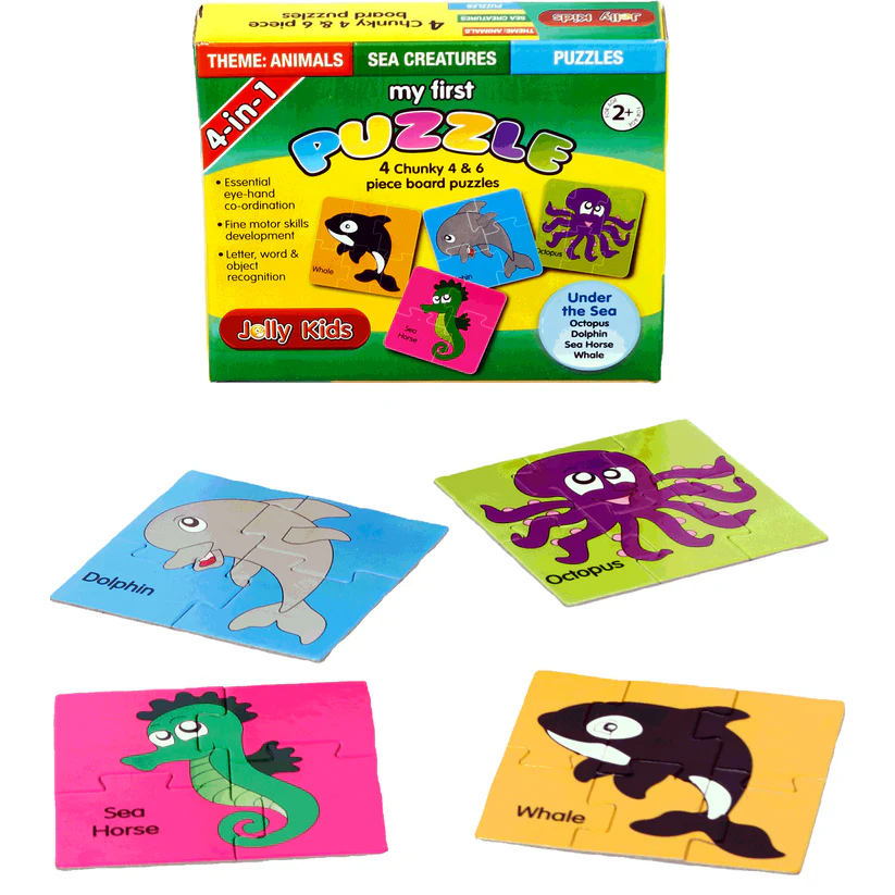 My First Puzzle 4 In 1 Sea Creature Set
