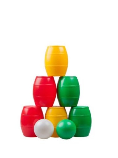 plastic-barrel-pyramid
